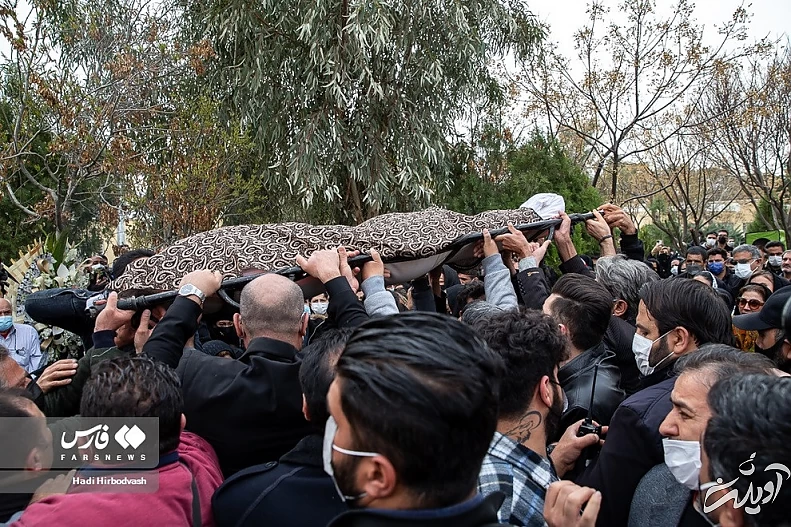 (تصاویر) خاکسپاری زهره فکور صبور